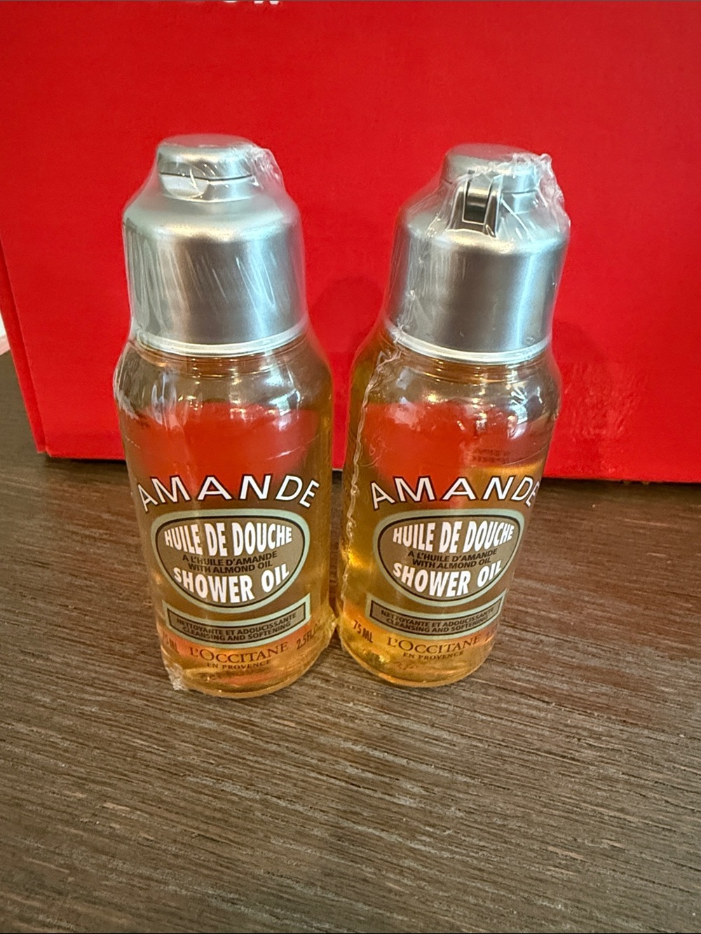 L'Occitane Amande (Almond) Golden Shower Oil - 75ml - Set of 2